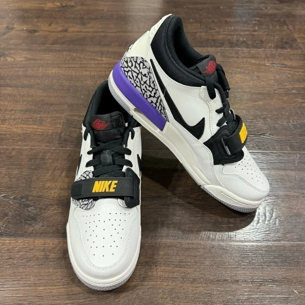 Nike Air Jordan Legacy 312 Low Lakers Retro Sneaker Size 8.5 Women‎ - Picture 2 of 11